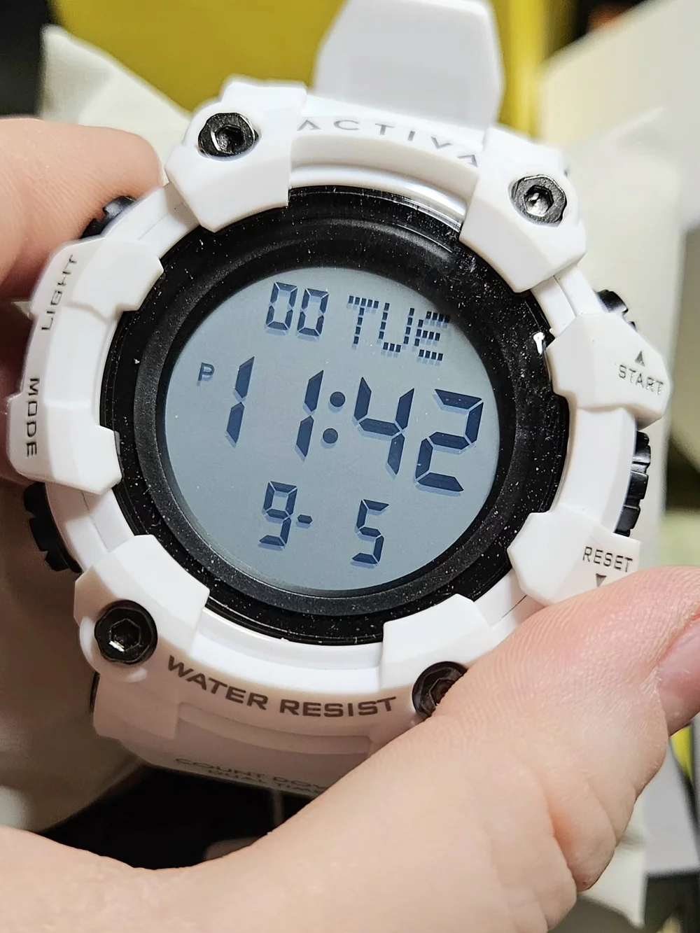 NIB Activa x Invicta Kadron Digital Men's Sport Watch - White 53mm